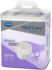 MoliCare® Mobile Super Inkontinenzslip, Zur Anwendung bei schwerster Inkontinenz, 1 Beutel = 14 Stück, Größe M/2, Bauchumfang 80-120 cm