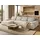 beautysofa Ecksofa BENNY Polyester U-Form 3-Sitzer Beige