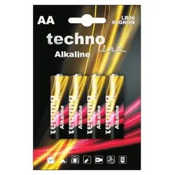 technoline Batterie AA / Mignon LR06 Alu, Eisen, Stahl & Metall