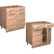 Vicco Schubladenschrank Fame-line 80 x 60 x 82 cm Anthrazit