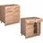 Vicco Schubladenschrank Fame-line 80 x 60 x 82 cm Anthrazit