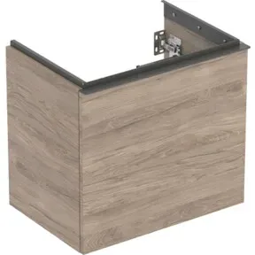 Geberit Waschtischunterschrank Acanto verk. Ausl., Br. 60cm, Nussb / lava matt