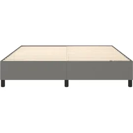 vidaXL Boxspringbettgestell Dunkelgrau 180x200 cm Stoff