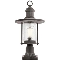 Außenleuchte Gartenlampe Laterne Sockelleuchte Wegleuchte Zink Vintage-Design