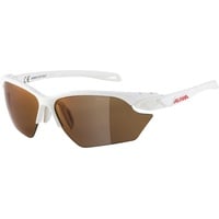 Alpina Twist Five S HR Q-LITE - Verspiegelte, Kontrastverstärkende & Beschlagfreie Sport- & Fahrradbrille Mit 100% UV-Schutz Für Erwachsene, white matt,