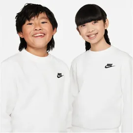 Nike Sportswear Club Fleece Sweatshirt Kinder 100 white/black M 137-147 cm