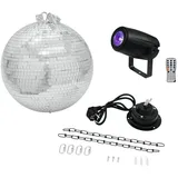 Eurolite LED Discokugel-Set mit Motor, mit LED-Beleuchtung 30cm