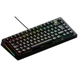 Glorious Gaming GMMK 3: Mechanische Tastatur, TKL 75%, modulares Dichtungssystem, Doubleshot-PBT-Tastenkappen, Aluminium-Schalterplatte, Hot-Swap (3/5-Pin), Nordische QWERTY - Schwarz