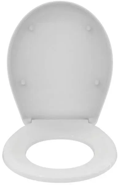 WC-Sitz Eurovit rund m.Deckel weiss Scharniere Kunststoff mit Softclosing IS — EUROVIT O.SOFTCLOSE
