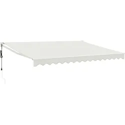 vidaXL Elektrische Markise mit Kurbel Creme 4x3 m