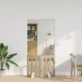 vidaXL Faltbarer Haustierzaun 100,5 x 70 x 38 cm Braun