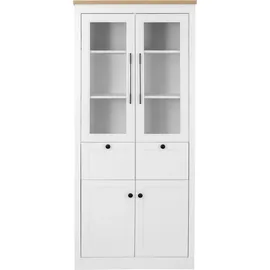 OTTO home Standvitrine Rigny 79 x 39 x 180 cm Weiß