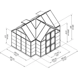 CANOPIA Victory Orangerie Alu HKP 4 mm 11,1 m²
