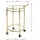 Haku-Möbel HAKU Möbel Servierwagen gold, transparent 59,0 x 49,0 x 79,0 cm