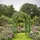 Relaxdays Rosenpavillon 2,90 x 2,06 m inkl. 4 Seitenteile Grün/Silber