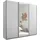 SchlafKONTOR Schiebetürenschrank Carano 215 x 204 x 63 cm Weiß