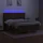 vidaXL Boxspringbett mit Matratze & LED Dunkelbraun 180x200 cm Stoff