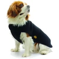 Fashion Dog Fleece-Hundemantel Schwarz 39 cm