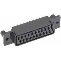 TRU Components 1578891 Scart-Steckverbinder Buchse, Einbau vertikal Schwarz