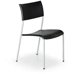 Esszimmerstuhl aus Kunststoff FOREVER, schwarz