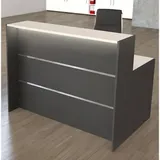 Kerkmann Empfangstheke BARI gerade, anthrazit, weiß 140,0 x 95,0 x 112,0 cm
