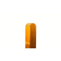 Zaunpfahl Kiefer lasiert 9 x 9 cm – Holzpfosten aus Kiefer, pinienfarbig lasiert – praktischer Pfosten – Holzpfahl für Garten- und Sichtschutzzäune