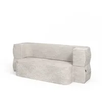 Vicco Sofa Lille, Beige, 190 cm mit Schlaffunktion