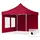 TOOLPORT Faltpavillon Economy 3 x 3 m inkl. 2 Seitenteile rot 59039