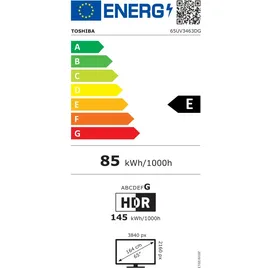 Toshiba 65UV3463DG 65" LED UHD VIDAA TV