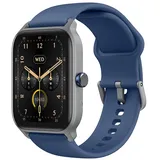 MODFU Smartwatch, Smartwatch Damen Herren, 1.8" HD Fitness Tracker Uhren für Android IOS, 5ATM Wasserdicht Pulsmesser Schrittzähler Aktivitätstr... - Blau