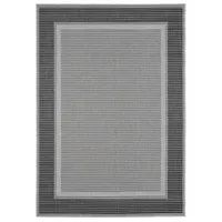 Andiamo Arizona 2", grau, B:240cm H:5mm L:340cm, Kunstfaser, Teppiche, Teppich, Flachgewebe, mit Bordüre, In- und Outdoor geeignet, wetterfest