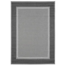 Andiamo Arizona 2", grau, B:240cm H:5mm L:340cm, Kunstfaser, Teppiche, Teppich, Flachgewebe, mit Bordüre, In- und Outdoor geeignet, wetterfest
