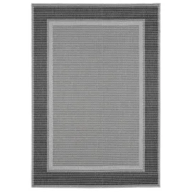 Andiamo Arizona 2", grau, B:240cm H:5mm L:340cm, Kunstfaser, Teppiche, Teppich, Flachgewebe, mit Bordüre, In- und Outdoor geeignet, wetterfest