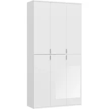 MID.YOU Drehtürenschrank Projekt X 91 x 193 x 34 cm Weiß