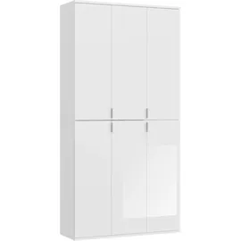 MID.YOU Drehtürenschrank Projekt X 91 x 193 x 34 cm Weiß