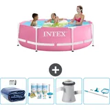Intex – Schwimmbecken mit rundem Rahmen – 244 x 76 cm – im Lieferumfang enthalten Accessoire CB7