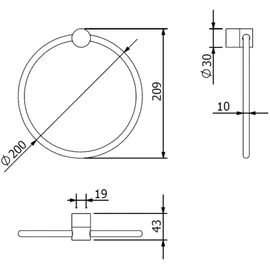 Kludi VELA R Handtuchring Chrom 5897805