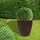 Wellhome Runder Blumentopf 40 x 40 cm Bronze