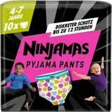 ninjamas Pyjama Pants Herzen, 10 absorbierende Nachthöschen, 7 Jahre,