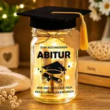 BABYKUMA Abitur 2026 Geschenke, LED Flaschenlicht Schulabschluss Matura Abschluss Geschenk Bestandene Prüfung Geschenk Abitur 2026, Graduation Gift mit Absolventenhut