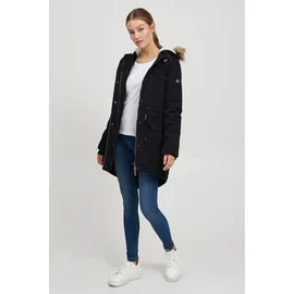 Oxmo Parka OXAnna Damen, Winterparka Mantel mit Fellkapuze und Teddy-Futter | Gr.: S