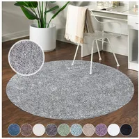 Carpet City City Drinnen Teppich Rund Polypropylen (PP) Grau