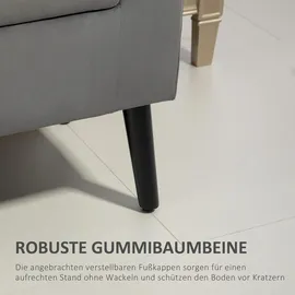 Homcom Sitzbank Polsterbank mit Stauraum Bettbank mit Armlehne für Flur Schlafzimmer samtartiges Polyester 111,5 x 41 x 65 cm Dunkelgrau Kunststoff, 41x65x111.5 Esszimmer, Bänke, Sitzbänke