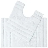 Homescapes Badematten Set 2tlg Spa Surpreme weiß - Homescapes