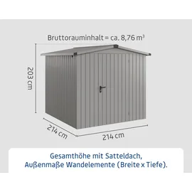 Hörmann Euroline ESD5 2,37 x 2,29 m Graualuminium