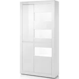 Home Affaire Vitrine Carat 100 x 35 x 198 cm Weiß