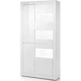 Home Affaire Vitrine Carat 100 x 35 x 198 cm Weiß