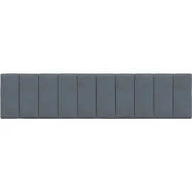 vidaXL Kopfteil-Kissen "Hanko" Dunkelgrau 200 cm Samt