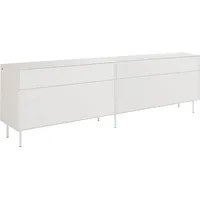 Lowboard LEGER HOME BY LENA GERCKE "Essentials" Sideboards Gr. B/H/T: 224 cm x 72 cm x 42 cm, 4, weiß (warmweiß) Lowboards