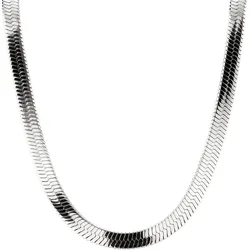 Edelstahlkette LIEBESKIND BERLIN "LJ-0884-N-45, LJ-0885-N-45", silber (edelstahlfarben), Halsketten, Damen, Edelstahl, L: 45cm B: 6mm, B:6mm